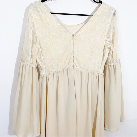 FLYING TOMATO CRUSHED VELVET CHIFFON DRESS - SZ S - Picture 7 of 8